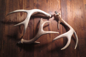 2 "lefts" and a "right" antler beer tap handles by Antler Artisans