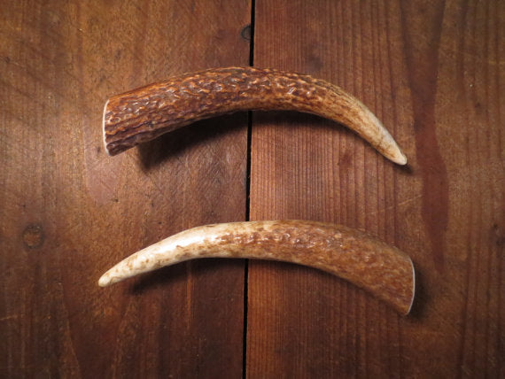 Elk brow tine handle variations by Antler Artisans