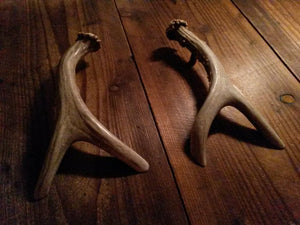 Matched Similar Pair of Forked Handles by Antler Artisans